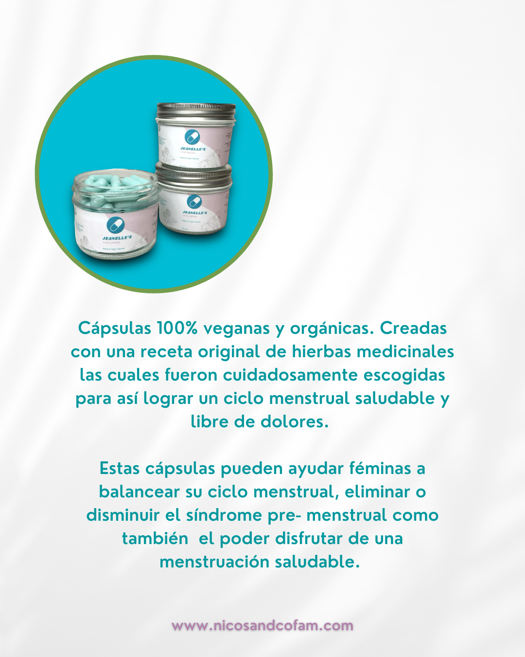 Jeanelle’s Cycle Caps (Dolores Menstruales)